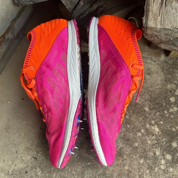 New Balance Xc5kV5 Vibrant Pink & Orange Track Spike racing cleats Sz-8. P - Picture 4 of 10